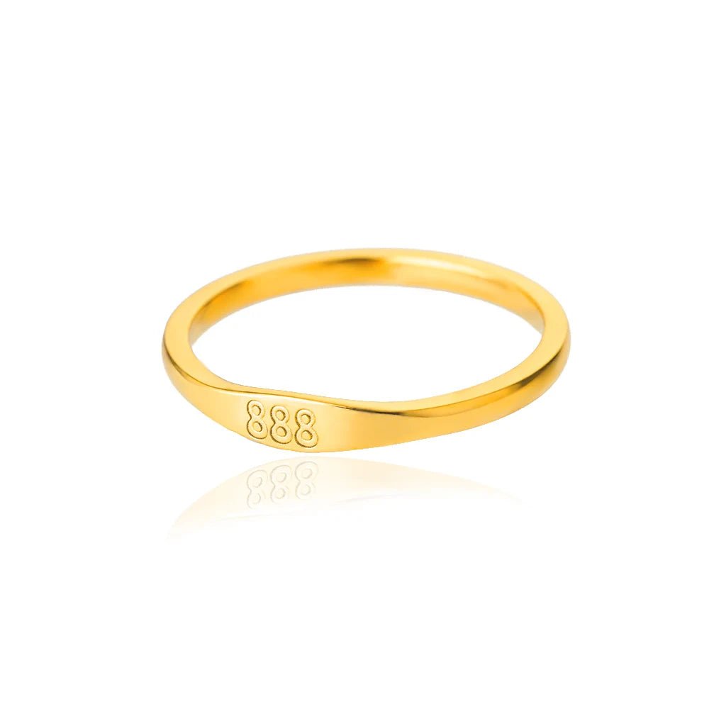 11:11 Engelszahl Ringe für Frauen Vergoldet Glück Edelstahl Ring Vintage Hochzeit Ästhetischen Schmuck Geschenk anillos mujer - flohmarkt-deutschland.shop