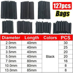 127/165/328/560/650/800pcs Heat Shrink Tubing kit 2:1 Shrinkable Wire Shrinking Wrap Wire Connect Cover Cable Repair Protection - flohmarkt-deutschland.shop
