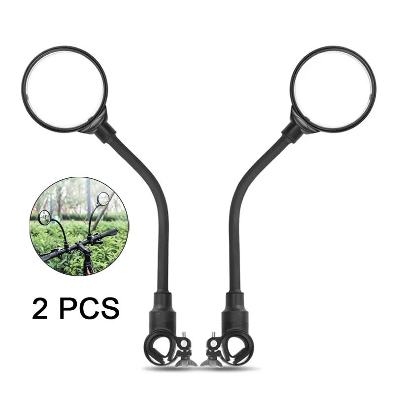 1/2PCS Bicycle Rearview Mirror 360 Degree Adjustable Rotatable Universal Cycling Handlebar Rear View Mirrors for MTB Road Bike - flohmarkt-deutschland.shop