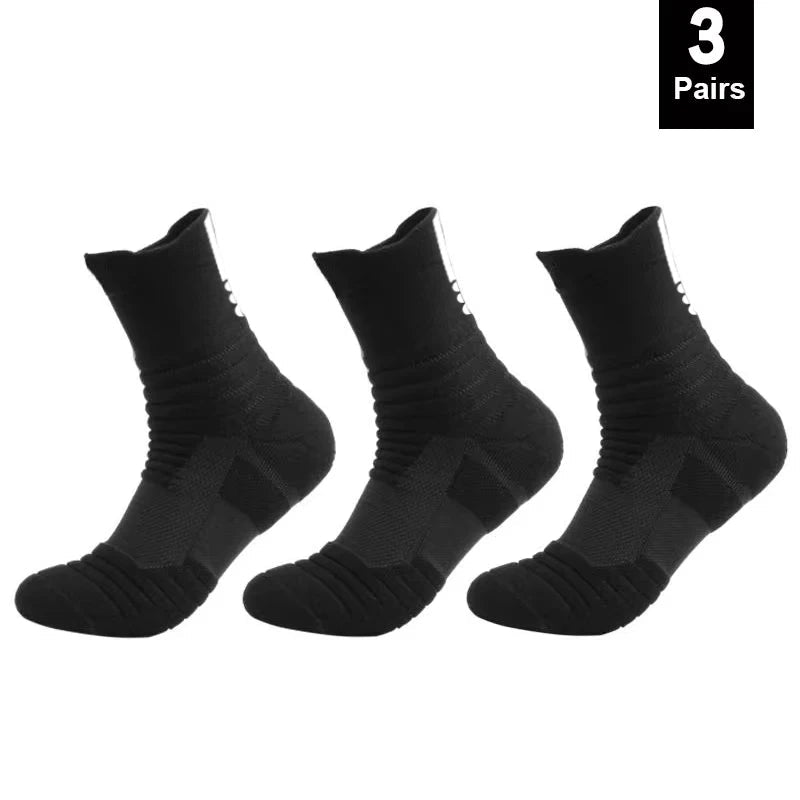 1/3 Pairs Anti-slip Football Socks Men Cotton Sock Short Long Tube Soccer Basketball Sport Socks Breathable Deodorous Sock 39-45 - flohmarkt-deutschland.shop