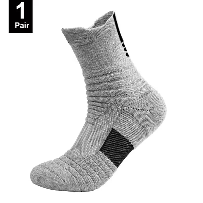 1/3 Pairs Anti-slip Football Socks Men Cotton Sock Short Long Tube Soccer Basketball Sport Socks Breathable Deodorous Sock 39-45 - flohmarkt-deutschland.shop