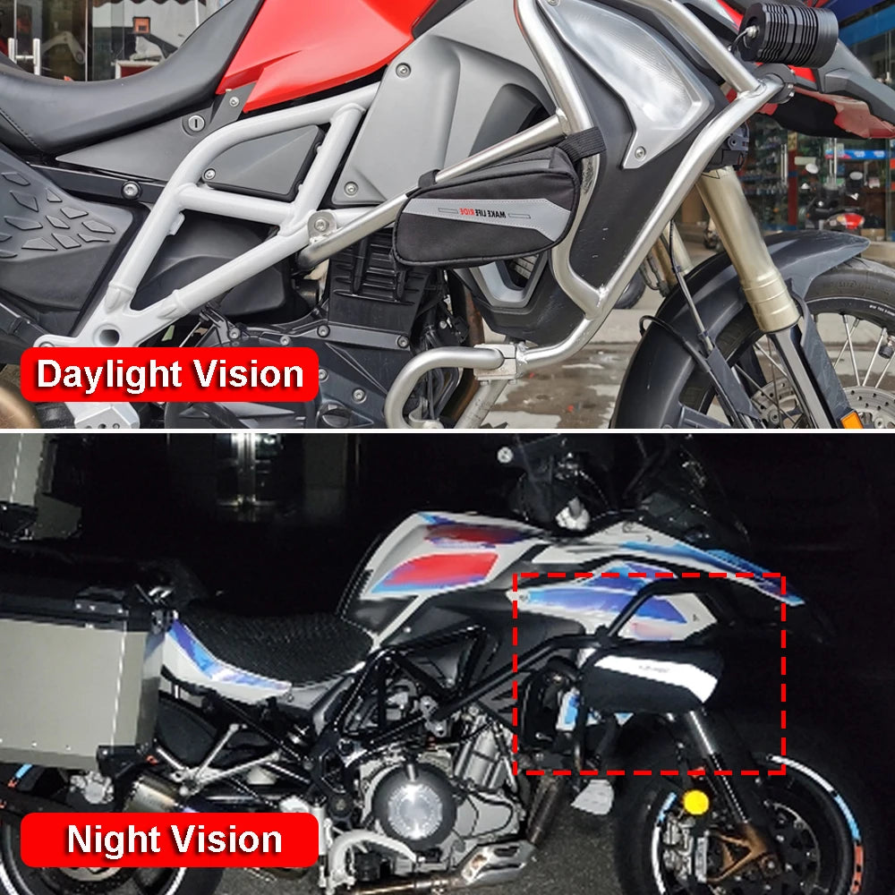 Motorcycle For BMW R 1200 1250 GS For Yamaha For Honda For Suzuki Tool Bag Side Tail Luggage Rack Gap Toolbag Night Reflective