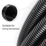1/3/6M Corrugated Pipe7mm-28mm Car Cable Heat Resistant Insulation Tube Harness Motor Electrical Wire Protection Accessories - flohmarkt-deutschland.shop