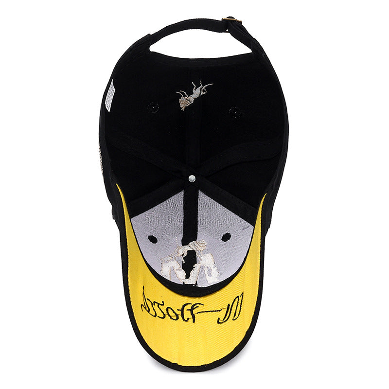 Korean Style Embroidered M Baseball Cap for Spring