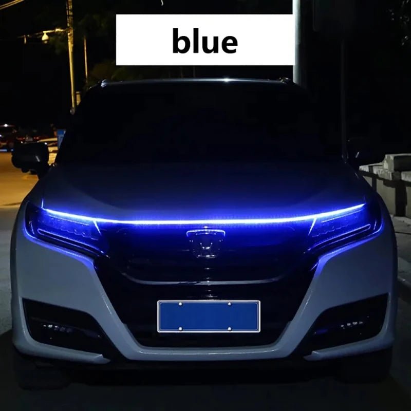 150cm LED Daytime Running Light Scan Starting Car Hood Decorative Lights DRL Auto Engine Hood Guide Decorative Ambient Lamp 12V - flohmarkt-deutschland.shop