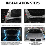 150cm LED Daytime Running Light Scan Starting Car Hood Decorative Lights DRL Auto Engine Hood Guide Decorative Ambient Lamp 12V - flohmarkt-deutschland.shop