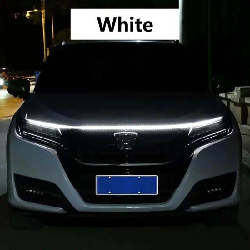 150cm LED Daytime Running Light Scan Starting Car Hood Decorative Lights DRL Auto Engine Hood Guide Decorative Ambient Lamp 12V - flohmarkt-deutschland.shop