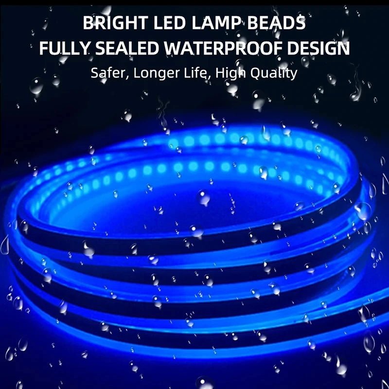 150cm LED Daytime Running Light Scan Starting Car Hood Decorative Lights DRL Auto Engine Hood Guide Decorative Ambient Lamp 12V - flohmarkt-deutschland.shop