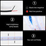 150cm LED Daytime Running Light Scan Starting Car Hood Decorative Lights DRL Auto Engine Hood Guide Decorative Ambient Lamp 12V - flohmarkt-deutschland.shop