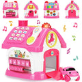 Toys for 1+ Year Old Girl Gifts: Montessori Musical Toddler Toys Age 1-2 - 8-in-1 Multi-Functional House Educational Baby Toys 6-12 12-18 Months - First Birthday Gift for 1 2 Year Old Girls Boys Kids