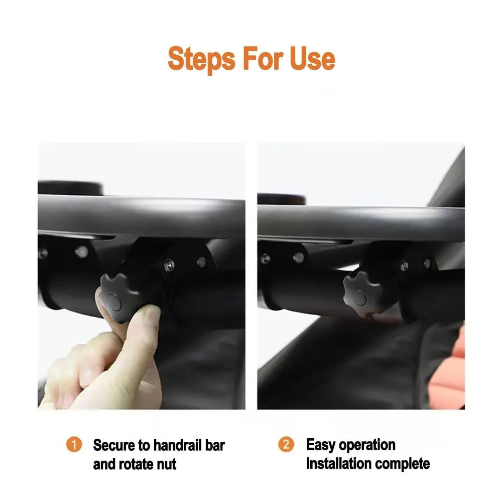Antislip Stroller Cup Holder Practical Detachable Universal Stroller Tray Handy Convenient Stroller Accessories Baby Stroller