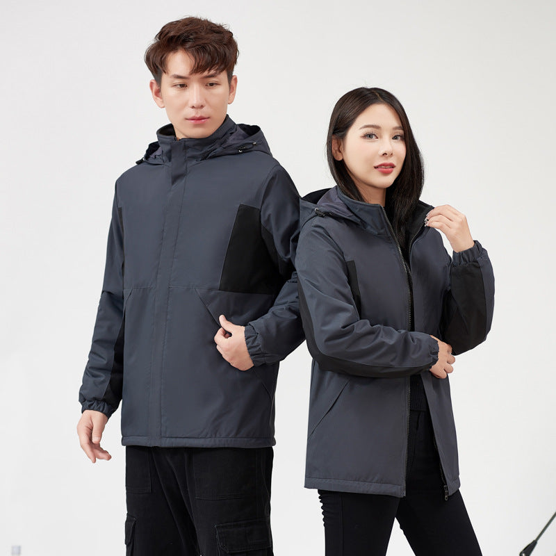 Couple's Reversible Outdoor Jacket for Fall/Winter
