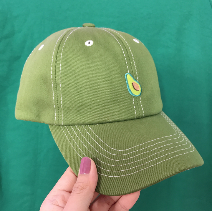 Embroidered Fruit Cap - Japanese and American Style