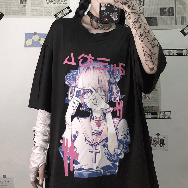 Summer Harajuku Loose Short Sleeve T-Shirt