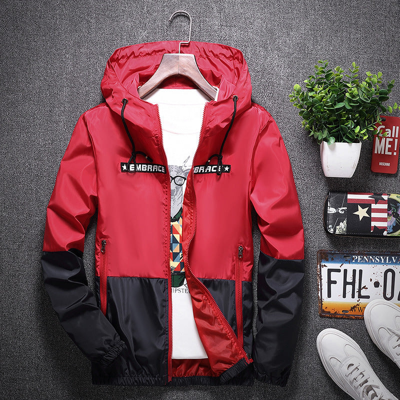Men's Hooded Jacket for Youth - Casual Windbreaker