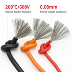 1M/5M Heat-resistant cable 30 28 26 24 22 20 18 16 15 14 13 12 10 AWG Ultra Soft Silicone Wire High Temperature Flexible Copper - flohmarkt-deutschland.shop