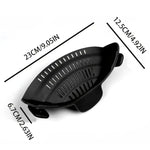 1pc Adjustable Silicone Clip-On Strainer for Pots, Pans, and Bowls - Handheld Drainer for Noodles, Pasta - flohmarkt-deutschland.shop