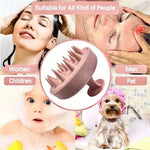 1pc Silicone Shampoo Brush Body Massage Brush Bath Shower Brush Salon Hairdressing Tool Scalp Massage Comb Hair Washing Comb - flohmarkt-deutschland.shop