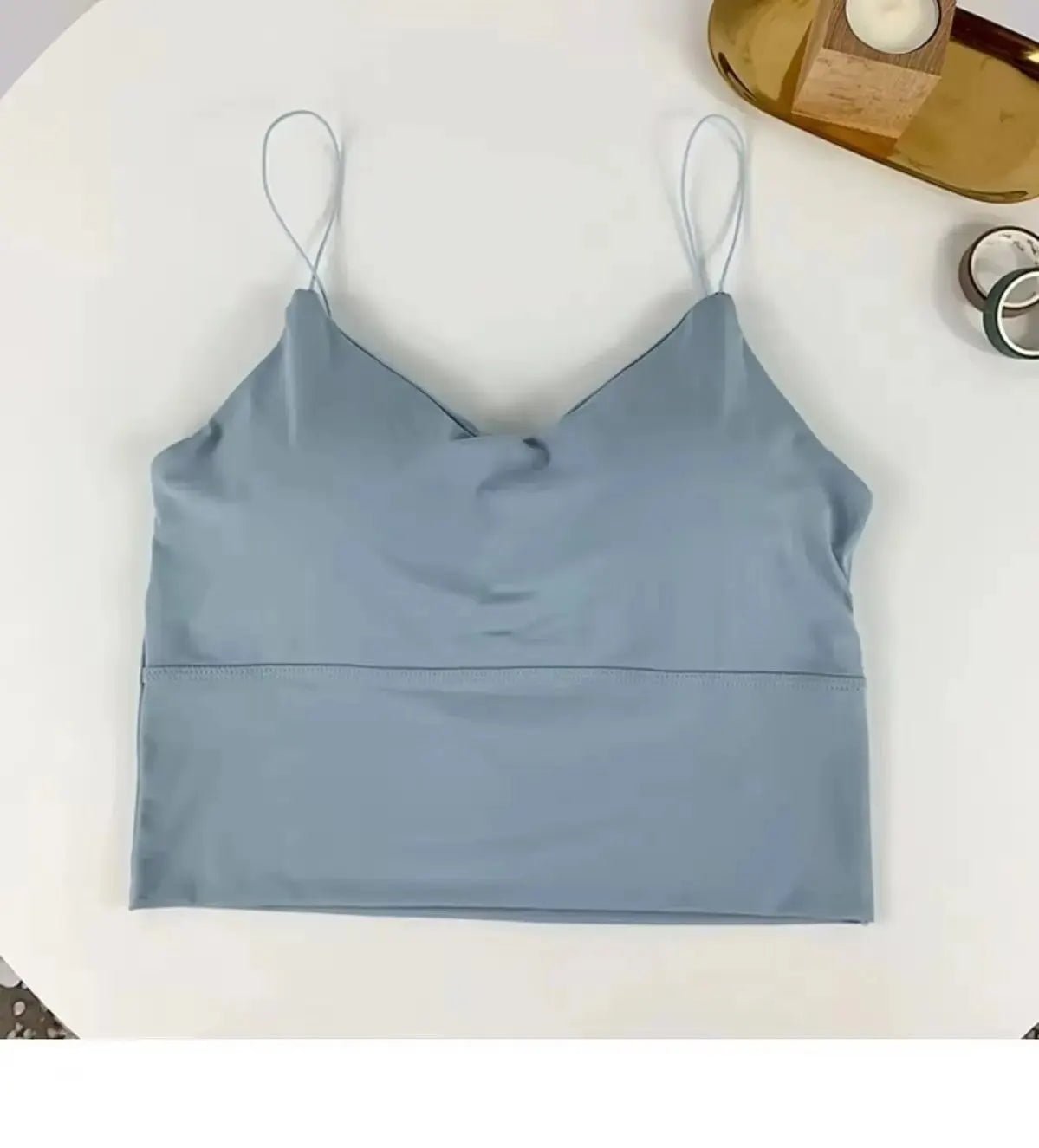 1pc Women Sexy Solid Color Camisole Ice Silk Tube Seamless Sports Tank Top Wireless Underwear Padded Bra Bralette Vest - flohmarkt-deutschland.shop