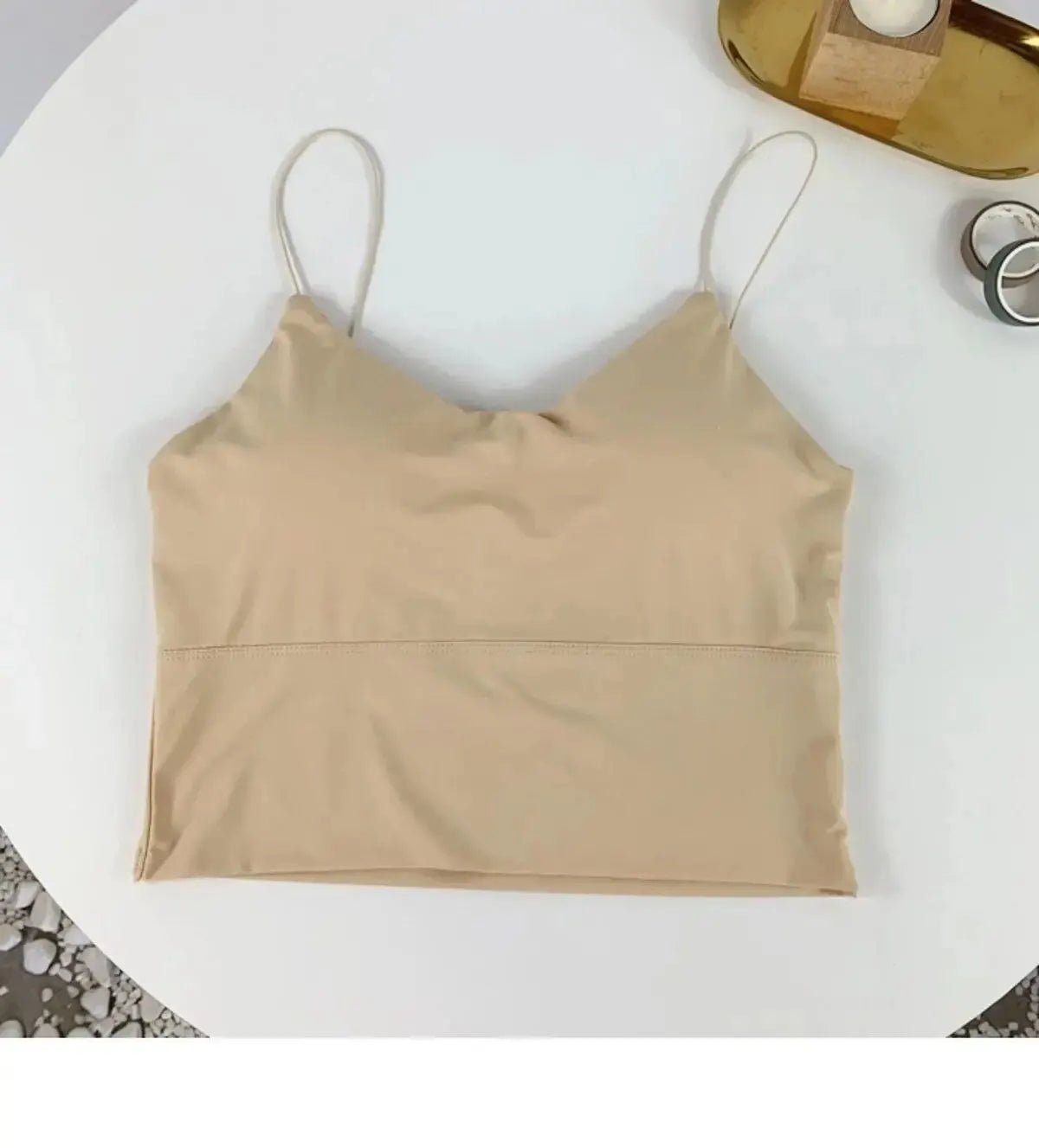 1pc Women Sexy Solid Color Camisole Ice Silk Tube Seamless Sports Tank Top Wireless Underwear Padded Bra Bralette Vest - flohmarkt-deutschland.shop