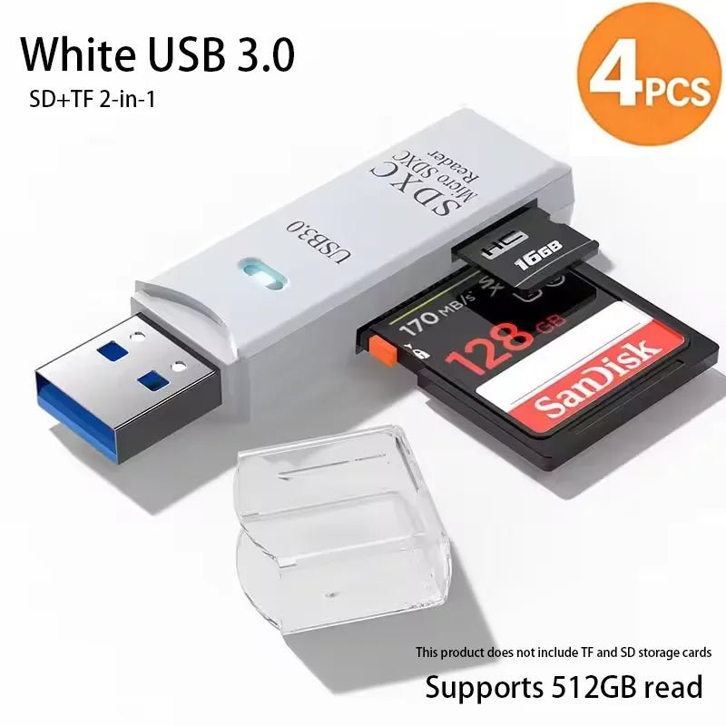 2-in-1 Multi Functional USB 3.0 Card ReaderMiniSD TFMemoryCardReaderUSBFlashDrive CardreaderAdapter For PCLaptops Accessories - flohmarkt-deutschland.shop