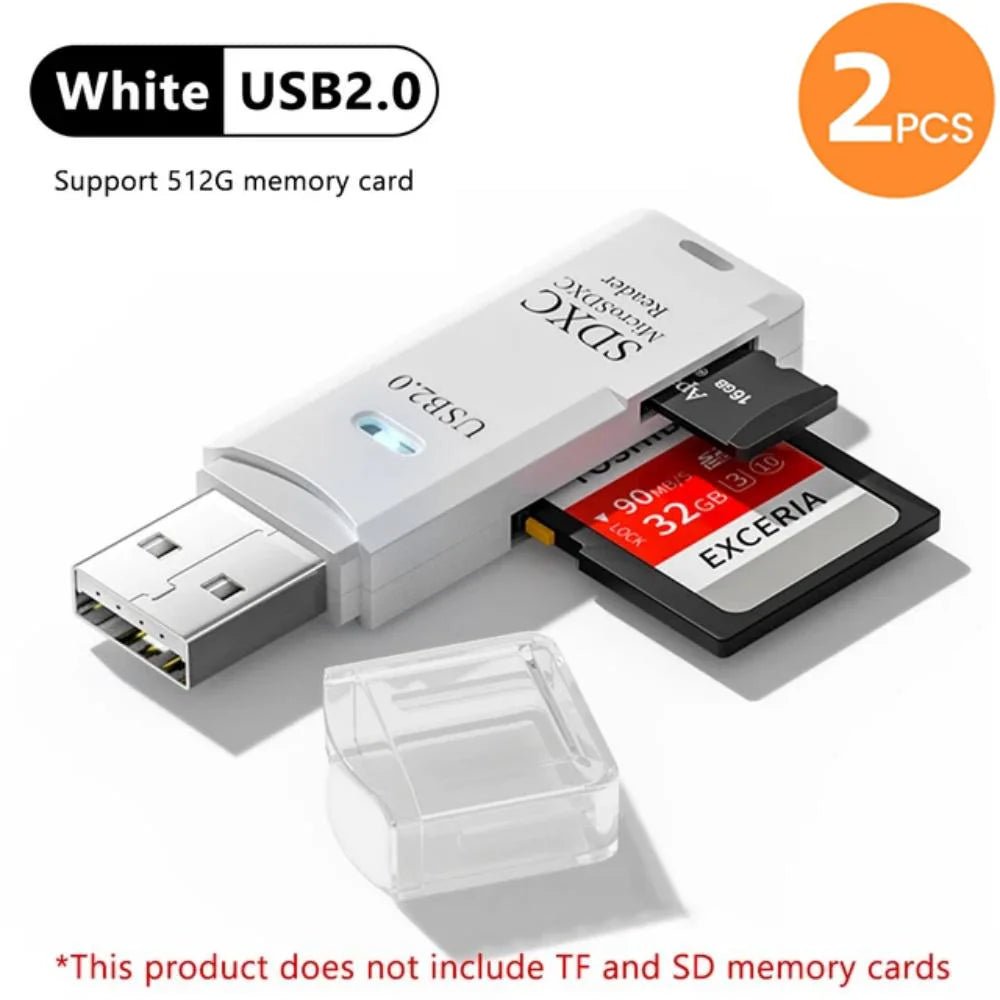 2-in-1 Multi Functional USB 3.0 Card ReaderMiniSD TFMemoryCardReaderUSBFlashDrive CardreaderAdapter For PCLaptops Accessories - flohmarkt-deutschland.shop
