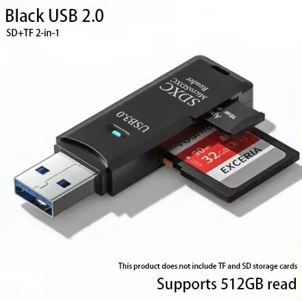 2-in-1 Multi Functional USB 3.0 Card ReaderMiniSD TFMemoryCardReaderUSBFlashDrive CardreaderAdapter For PCLaptops Accessories - flohmarkt-deutschland.shop