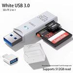 2-in-1 Multi Functional USB 3.0 Card ReaderMiniSD TFMemoryCardReaderUSBFlashDrive CardreaderAdapter For PCLaptops Accessories - flohmarkt-deutschland.shop