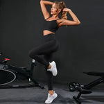 2 Pieces Women's Tracksuit Seamless Yoga Set Workout Sportswear Gym Clothing High Waist Leggings Fitness Sports Suits - flohmarkt-deutschland.shop