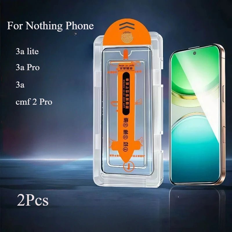 2 Stück 9H gehärtetes Glas für Nothing Phone 3A lite (3a) Pro CMF 2 Pro Displayschutzfolie Schutzglas mit Installationswerkzeugsätzen - flohmarkt-deutschland.shop