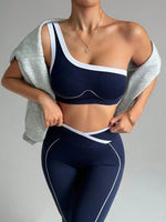 2-teiliges nahtloses Yoga-Set für Damen, Sport-Leggings, BH, Sportbekleidung, Damen-Fitness-Outfit, Workout-Set, hohe Taille, Yoga-Kleidung, Activewear - flohmarkt-deutschland.shop