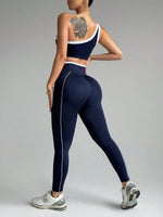 2-teiliges nahtloses Yoga-Set für Damen, Sport-Leggings, BH, Sportbekleidung, Damen-Fitness-Outfit, Workout-Set, hohe Taille, Yoga-Kleidung, Activewear - flohmarkt-deutschland.shop