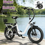 20-Zoll faltbares Eltern-Kind-E-Bike. 48V13AH Elektroroller mit herausnehmbarem Akku, 1000W bürstenloser Motor Elektrofahrrad - flohmarkt-deutschland.shop