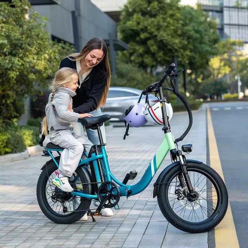 20-Zoll faltbares Eltern-Kind-E-Bike. 48V13AH Elektroroller mit herausnehmbarem Akku, 1000W bürstenloser Motor Elektrofahrrad - flohmarkt-deutschland.shop