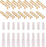 200PCS 3.9mm Bullet Connectors Kit Brass Bullet Male & Female Wire Terminals Connector with Insulation Cover for Motorcycle Moto - flohmarkt-deutschland.shop