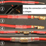 200PCS 3.9mm Bullet Connectors Kit Brass Bullet Male & Female Wire Terminals Connector with Insulation Cover for Motorcycle Moto - flohmarkt-deutschland.shop