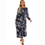 2023 frühling Sommer Böhmischen Frauen Maxi Kleid Casual Langarm Hohe Taille Strand Frau Chiffon Kleider Floral Vestidos Mujer Neue - flohmarkt-deutschland.shop