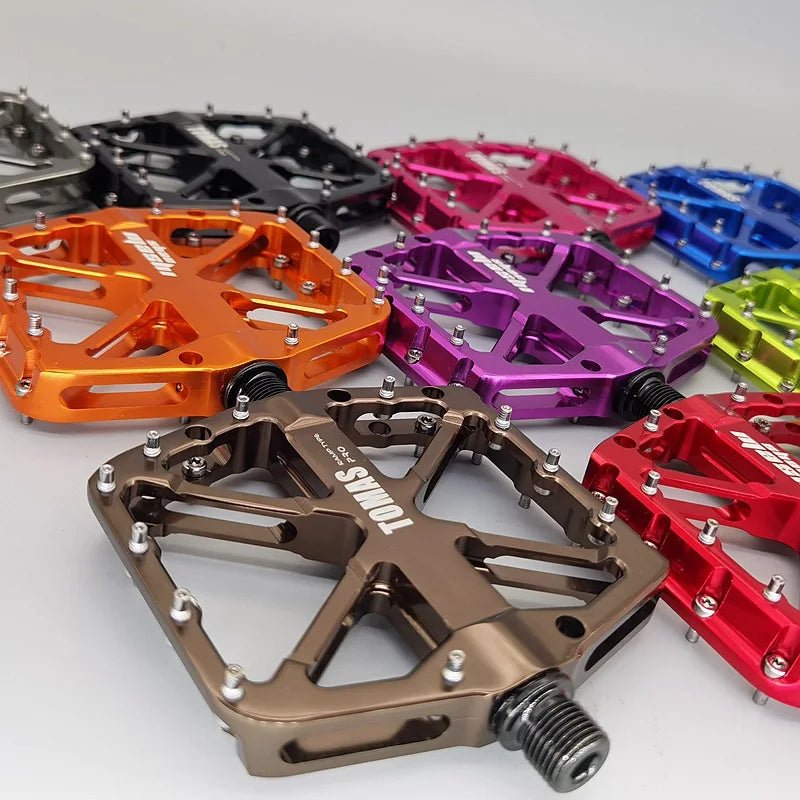 2024 neue breite polierte Fahrradpedale Rennrad 3-Lager-Pedal Mountainbike Radfahren Anti-Rutsch-Pedal - flohmarkt-deutschland.shop
