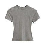 2024 neue Hohe Qualität Casual T shirt Sexy Dünne Kurzen Ärmeln Mode Trend Solide Frauen Kleidung y2k Tops - flohmarkt-deutschland.shop