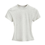 2024 neue Hohe Qualität Casual T shirt Sexy Dünne Kurzen Ärmeln Mode Trend Solide Frauen Kleidung y2k Tops - flohmarkt-deutschland.shop