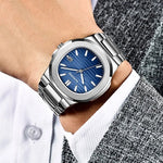 2024 neue Luxus Männer Quarzuhren 30m wasserdicht automatische Datums uhr Mann Edelstahl Sport Chronograph Uhr für Männer Uhr - flohmarkt-deutschland.shop