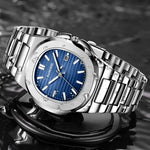 2024 neue Luxus Männer Quarzuhren 30m wasserdicht automatische Datums uhr Mann Edelstahl Sport Chronograph Uhr für Männer Uhr - flohmarkt-deutschland.shop