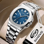 2024 neue Luxus Männer Quarzuhren 30m wasserdicht automatische Datums uhr Mann Edelstahl Sport Chronograph Uhr für Männer Uhr - flohmarkt-deutschland.shop