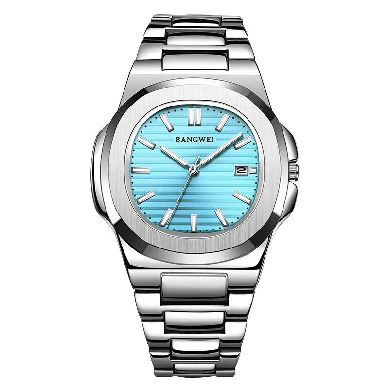 2024 neue Luxus Männer Quarzuhren 30m wasserdicht automatische Datums uhr Mann Edelstahl Sport Chronograph Uhr für Männer Uhr - flohmarkt-deutschland.shop