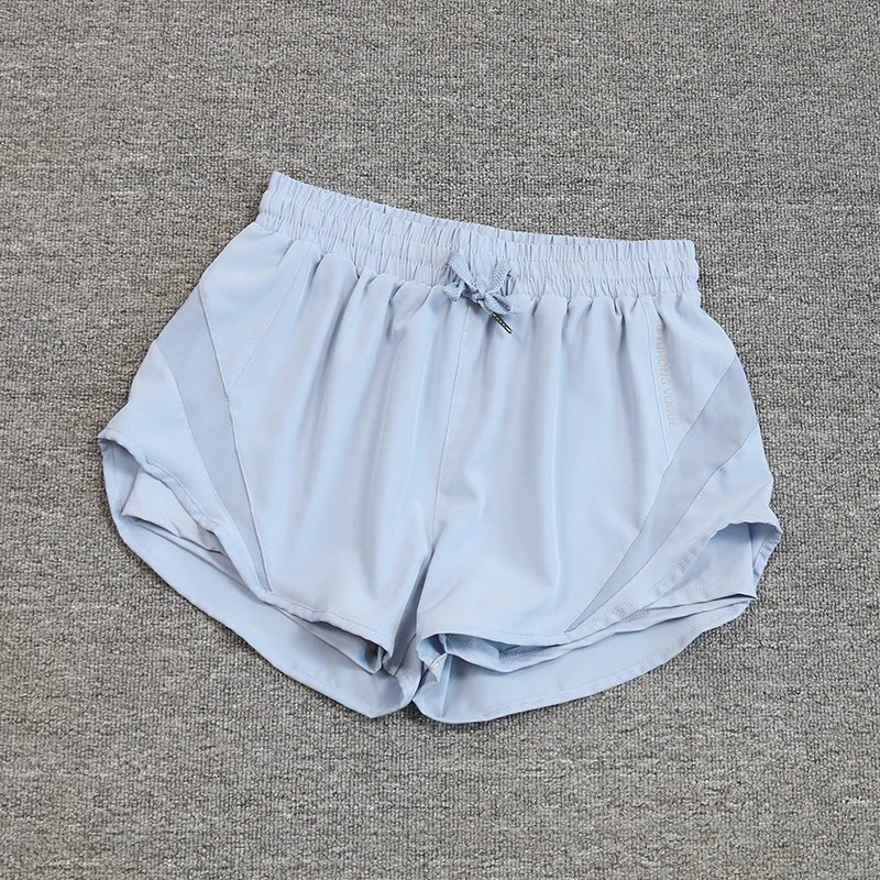 2024 summer cross-border foreign trade Fitness running exercise shorts women's breathable quick-drying anti-exposure short pants - flohmarkt-deutschland.shop