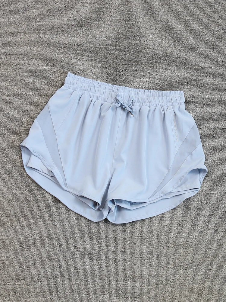 2024 summer cross-border foreign trade Fitness running exercise shorts women's breathable quick-drying anti-exposure short pants - flohmarkt-deutschland.shop