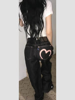 2025 Autumn Winter Women's Denim Jeans Y2K Wide Fit Baggy Jeans Grunge Harajuku Cowboy New In Pants Korean Mom Jeans Punk Retro - flohmarkt-deutschland.shop