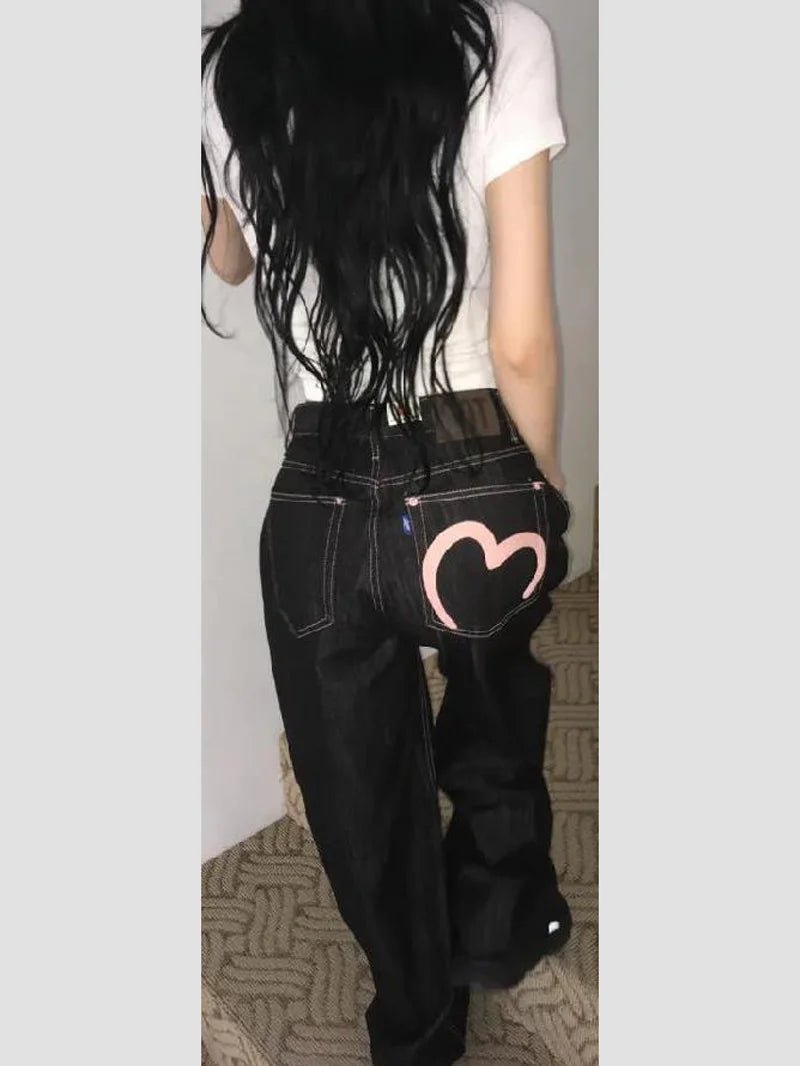 2025 Autumn Winter Women's Denim Jeans Y2K Wide Fit Baggy Jeans Grunge Harajuku Cowboy New In Pants Korean Mom Jeans Punk Retro - flohmarkt-deutschland.shop