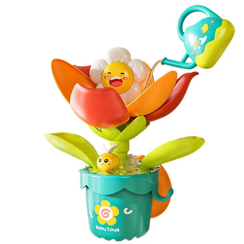 2025 Baby-Badespielzeug, Spielwasser in Ente/Blumenform, Löwe-Wasserrad, Kinderspaß in der Dusche, Badewanne mit Saugnapf, als Geschenk für Kinder - flohmarkt-deutschland.shop