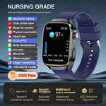2025, EKG + PPG, Organe, Eingeweide, Laserdiagnose, Smartwatch, Harnsäure, Körperfett, Blutdruck, Körperanalyse, Anrufgesundheit, Herrenuhren - flohmarkt-deutschland.shop
